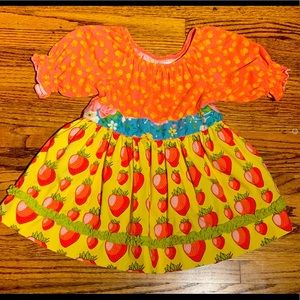 Matilda Jane strawberry dress like new